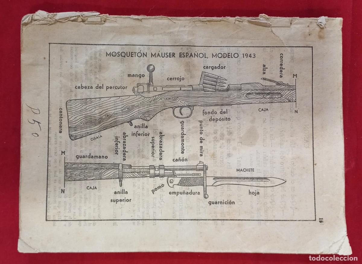 Militaria: LIBRETO MILITAR DEL EJERCITO ESPA&Ntilde;OL A&Ntilde;OS 40 ARMAMENTO, ENTRENAMIENTO, DISCIPLINA, ETC...