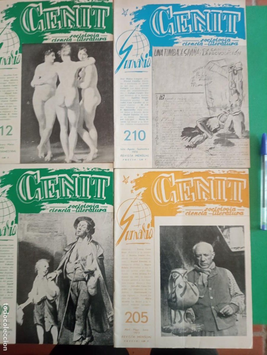 Military Antiques: Lote de 4 Revistas CENIT de la CNT. 1973-1975. Exilio. Anarquismo.