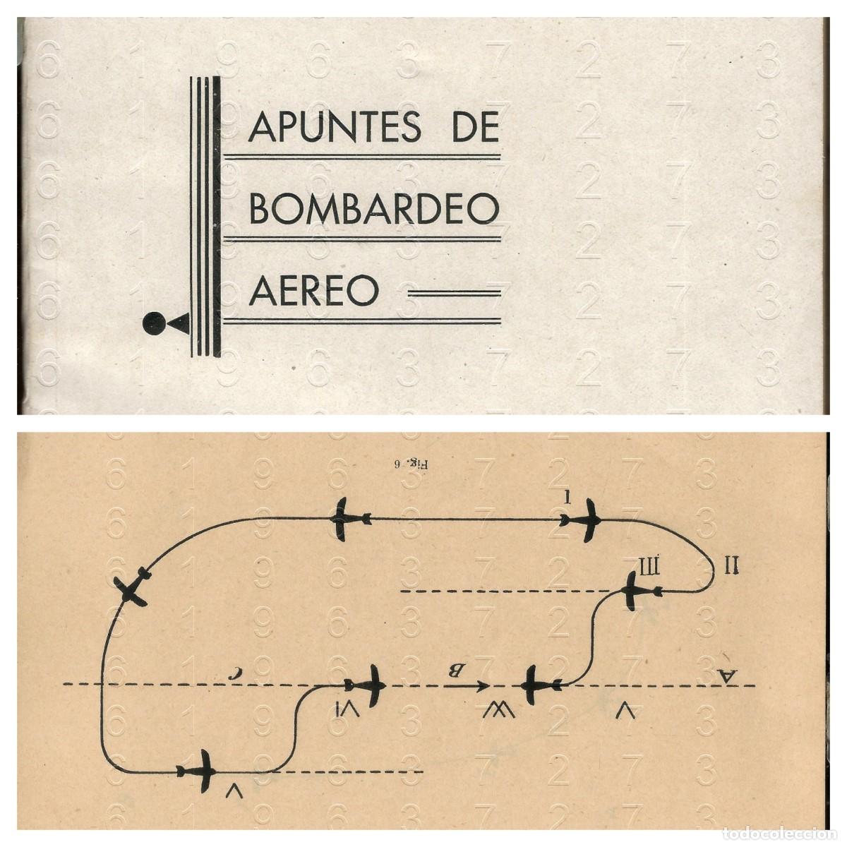 Militaria: APUNTES DE BOMBARDEO AEREO 1939 40PG 16 LAMINAS EJERCITO DEL AIRE U50