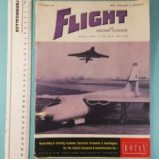 Militaria: REVISTA DE AVIACIÓN FLIGHT AND AIRCRAFT ENGINEER, THE ROYAL AEURO CLUB (UK) 10 MAY 1957, EN INGLÉS