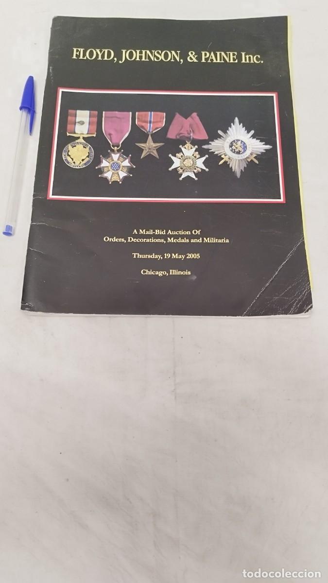 Militaria: Antiguo catalogo de casa de subastas,FLOYD, JOHNSON, & PAINE Inc.Militaria,medallas.