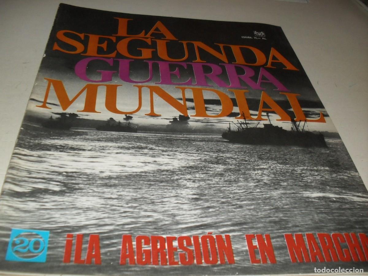 Militaria: LA 2&ordf; GUERRA MUNDIAL 20 LA AGRESION EN MARCHA,CON LAMINA PORTAAVIONES AKAJI,(DE 144).CODEX,1967