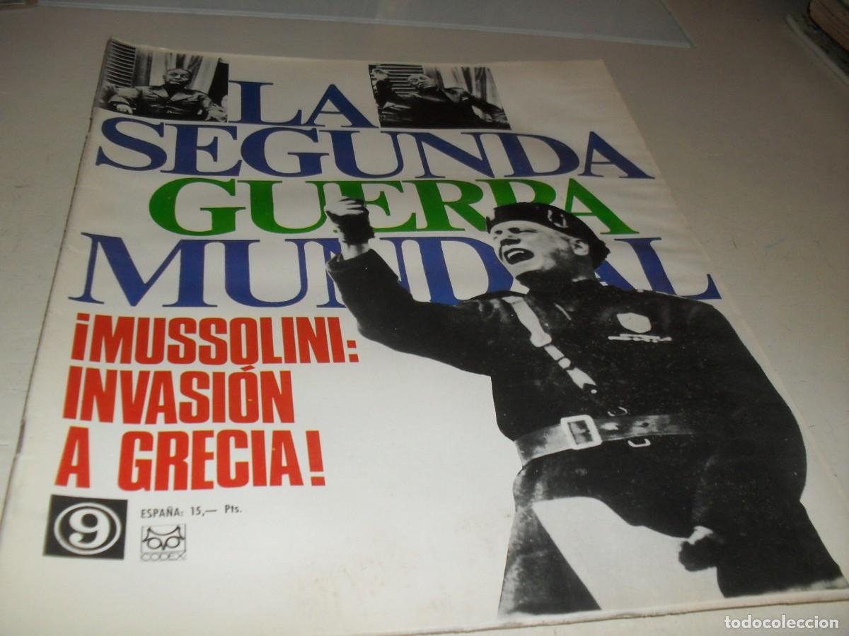 Military Antiques: LA 2&ordf; GUERRA MUNDIAL 9 MUSSOLINI:INVASION A GRACIA&iexcl;,CON LAMINA JUNKERS 88,(DE 144).CODEX,1967