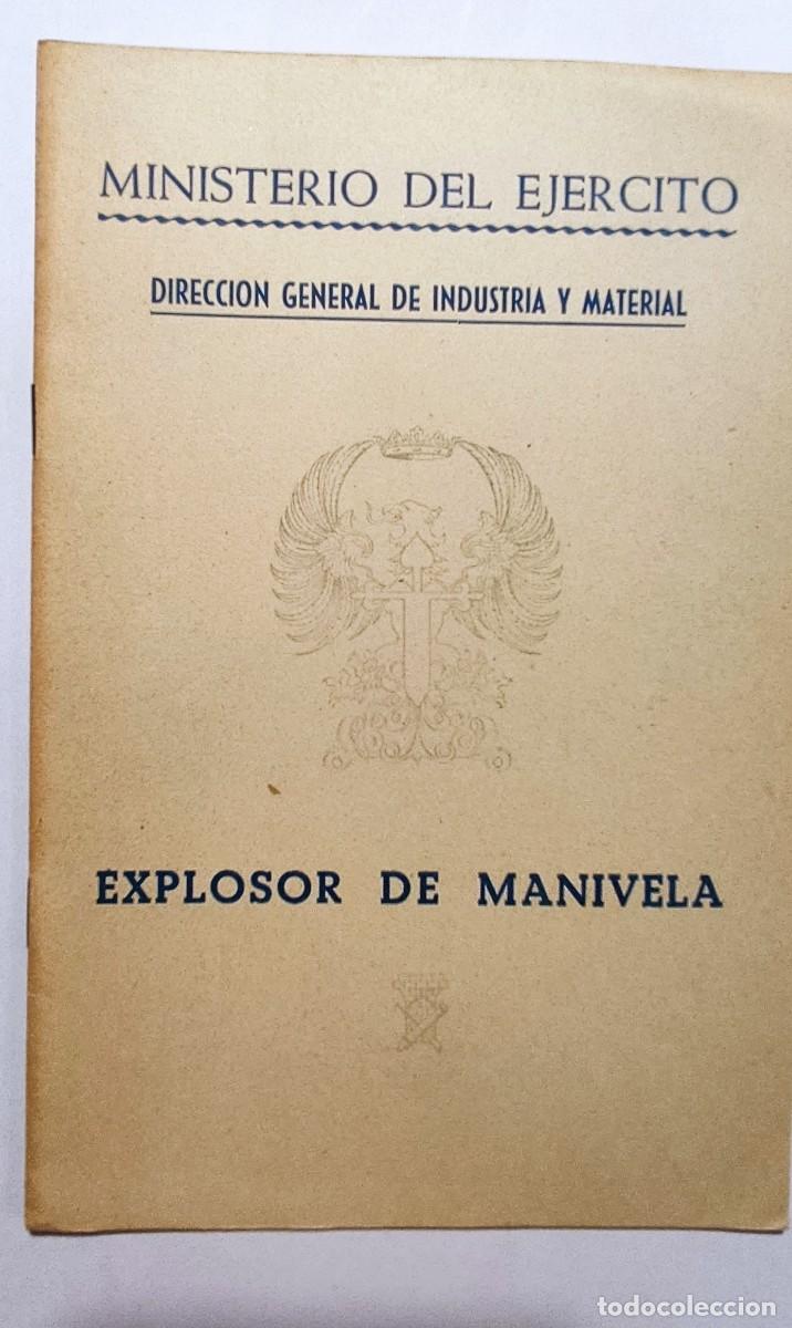Militaria: Manual: Explosor de manivela. A&ntilde;o 1952