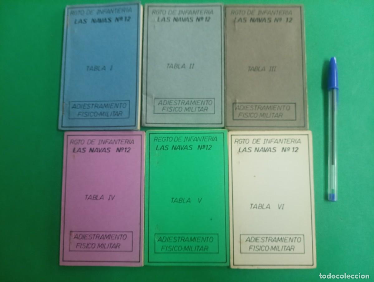 Militaria: Lote de 6 antiguos libritos Rgto. De Infanter&iacute;a. Las Navas n&ordm;. 12
