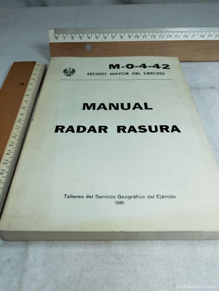 Military Antiques: Manual, radar rasura. Talleres del servicio geogr&aacute;fico del ej&eacute;rcito.