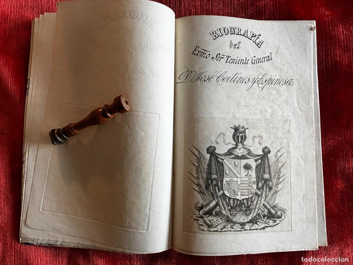 Militaria: HISTORIA DE LAS CORTES DE ESPA&Ntilde;A. BIOGRAF&Iacute;A DE JOS&Eacute; CORTINES Y ESPINOSA SENADOR DEL REINO. C1850