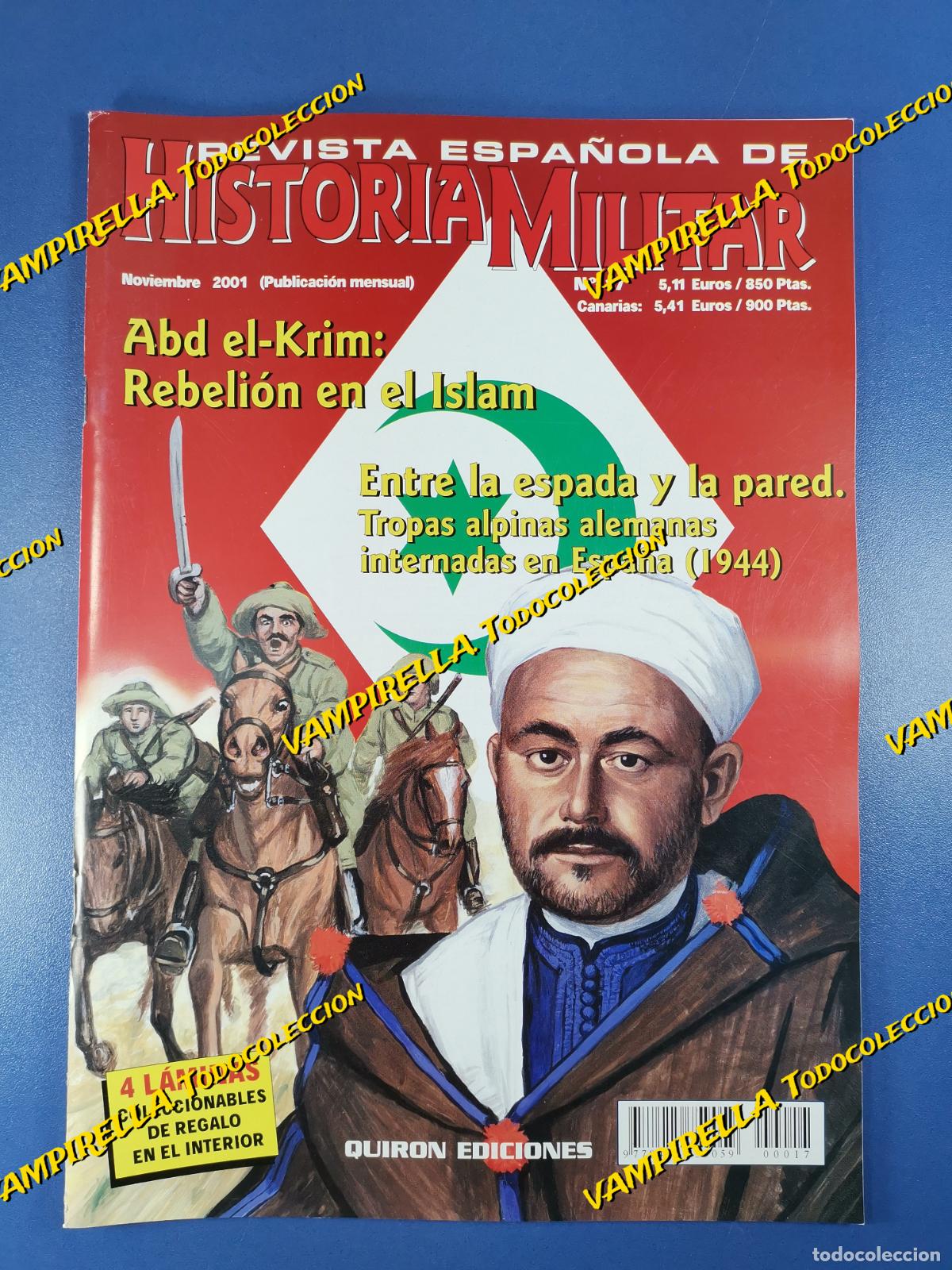 Militaria: REVISTA ESPA&Ntilde;OLA DE HISTORIA MILITAR N&ordm; 17 -NOVIEMBRE DE 2001