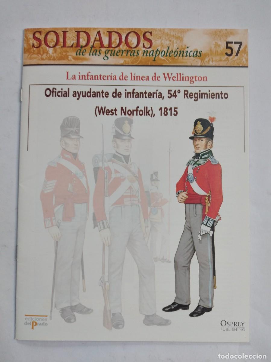 Militaria: SOLDADOS DE LAS GUERRAS NAPOLE&Oacute;NICAS N&ordm; 57 OFICIAL AYUDANTE INFANTER&Iacute;A 54 REGIMIENTO WEST NORFOLK