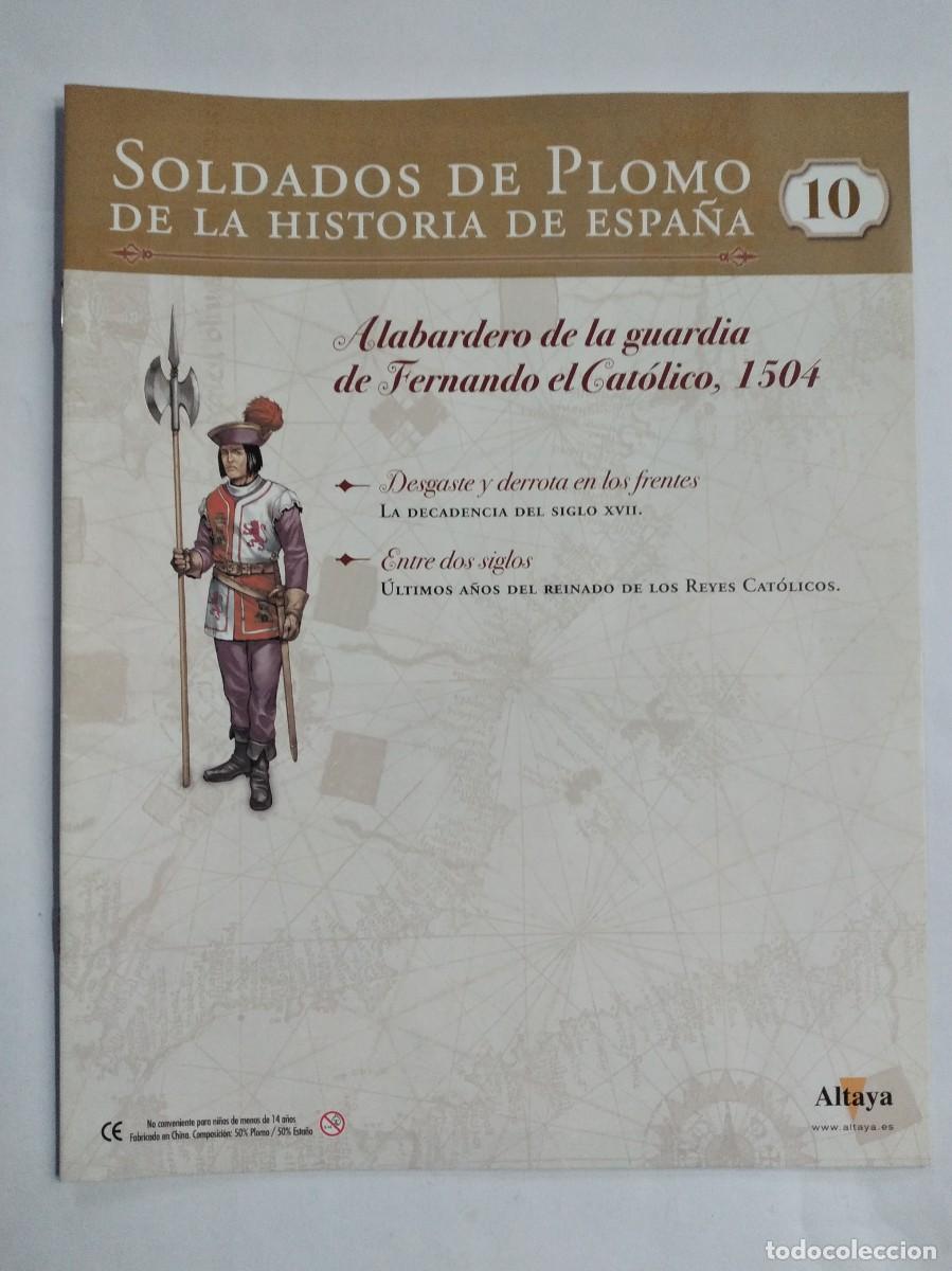 Militaria: SOLDADOS DE PLOMO DE LA HISTORIA DE ESPA&Ntilde;A N&ordm; 10 ALABARDERO GUARDIA FERNANDO EL CAT&Oacute;LICO 1504