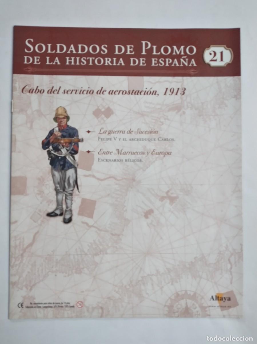Militaria: SOLDADOS DE PLOMO DE LA HISTORIA DE ESPA&Ntilde;A N&ordm; 21 CABO DEL SERVICIO DE AEROSTACI&Oacute;N 1913
