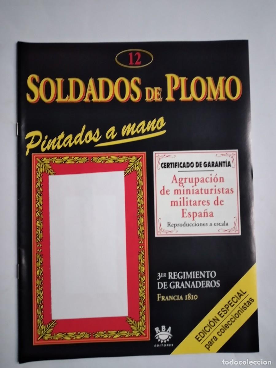 Militaria: ENCICLOPEDIA DE LOS SOLDADOS DE PLOMO N&ordm; 12 3 TERCER REGIMIENTO GRANADEROS FRANCIA 1810