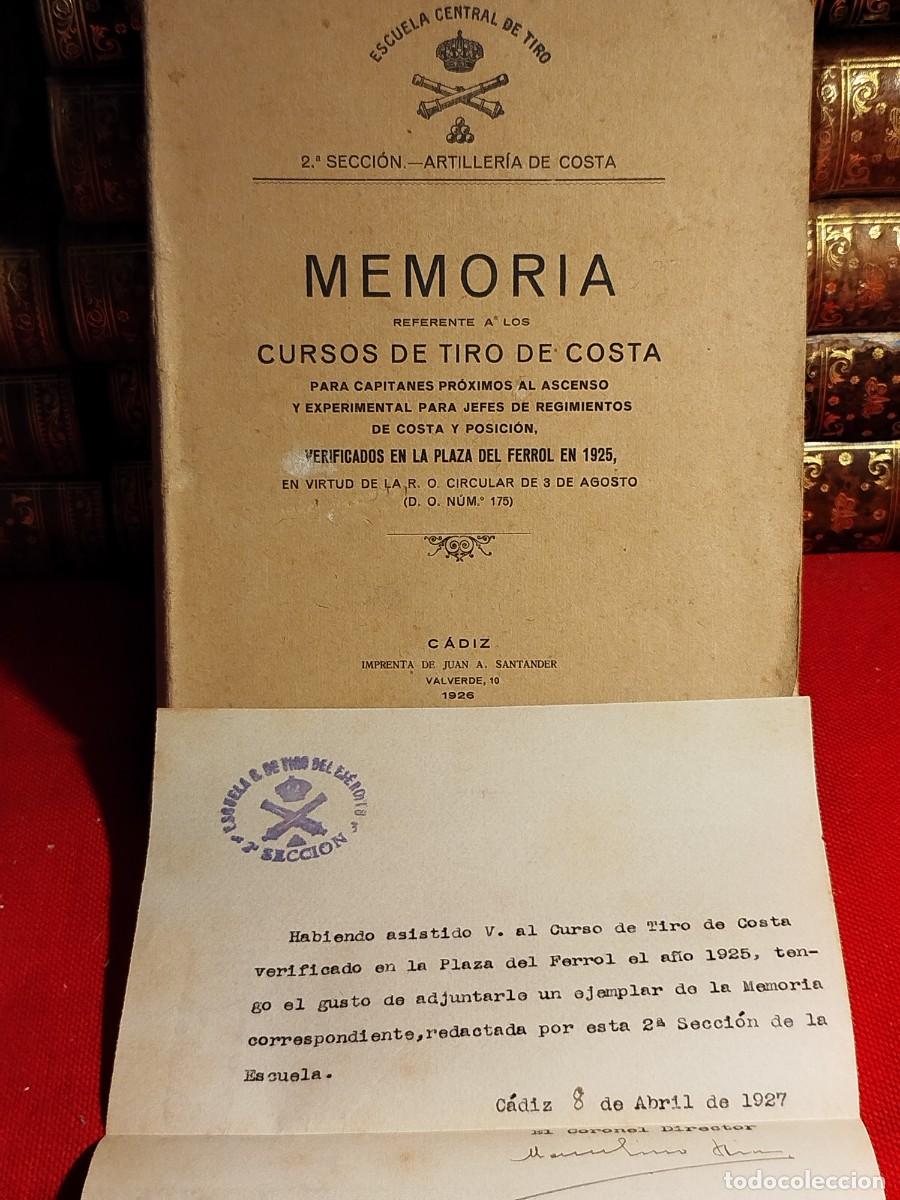 Militaria: 1926. Cursos de tiro de costa para capitanes pr&oacute;ximos al ascenso.
