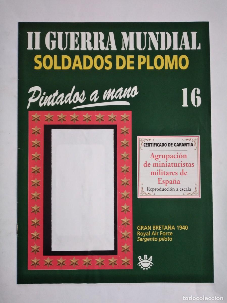 Militaria: SOLDADOS DE PLOMO II GUERRA MUNDIAL N&ordm; 16 GRAN BRETA&Ntilde;A 1940 ROYAL AIR FORCE SARGENTO PILOTO