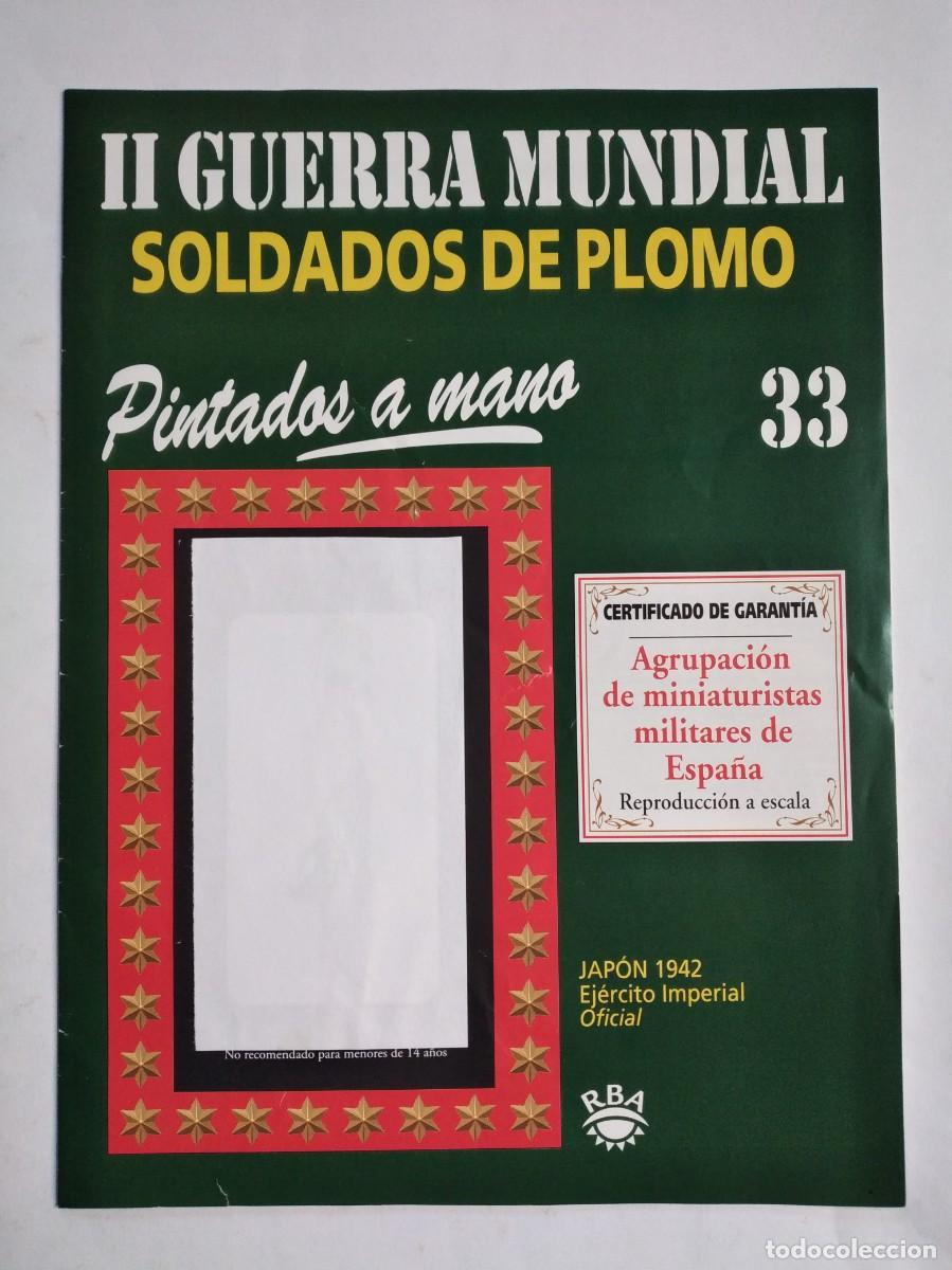 Militaria: SOLDADOS DE PLOMO II GUERRA MUNDIAL N&ordm; 33 JAP&Oacute;N 1942 EJ&Eacute;RCITO IMPERIAL OFICIAL