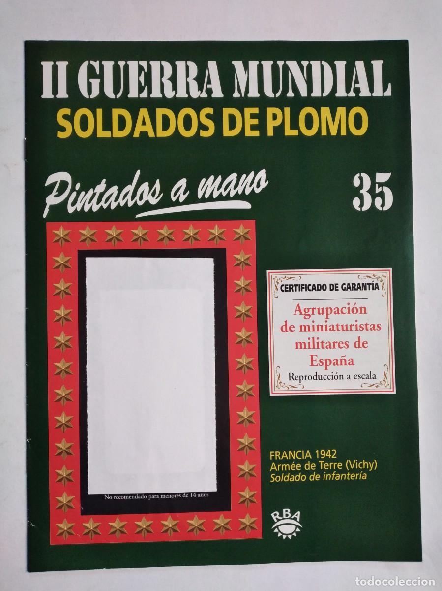 Militaria: SOLDADOS DE PLOMO II GUERRA MUNDIAL N&ordm; 35 FRANCIA 1942 ARMEE DE TERRE VICHY INFANTER&Iacute;A SOLDADO