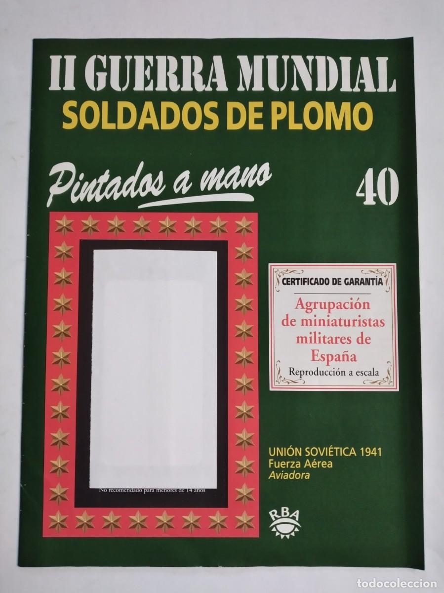 Militaria: SOLDADOS DE PLOMO II GUERRA MUNDIAL N&ordm; 40 UNI&Oacute;N SOVI&Eacute;TICA FUERZA A&Eacute;REA AVIADORA