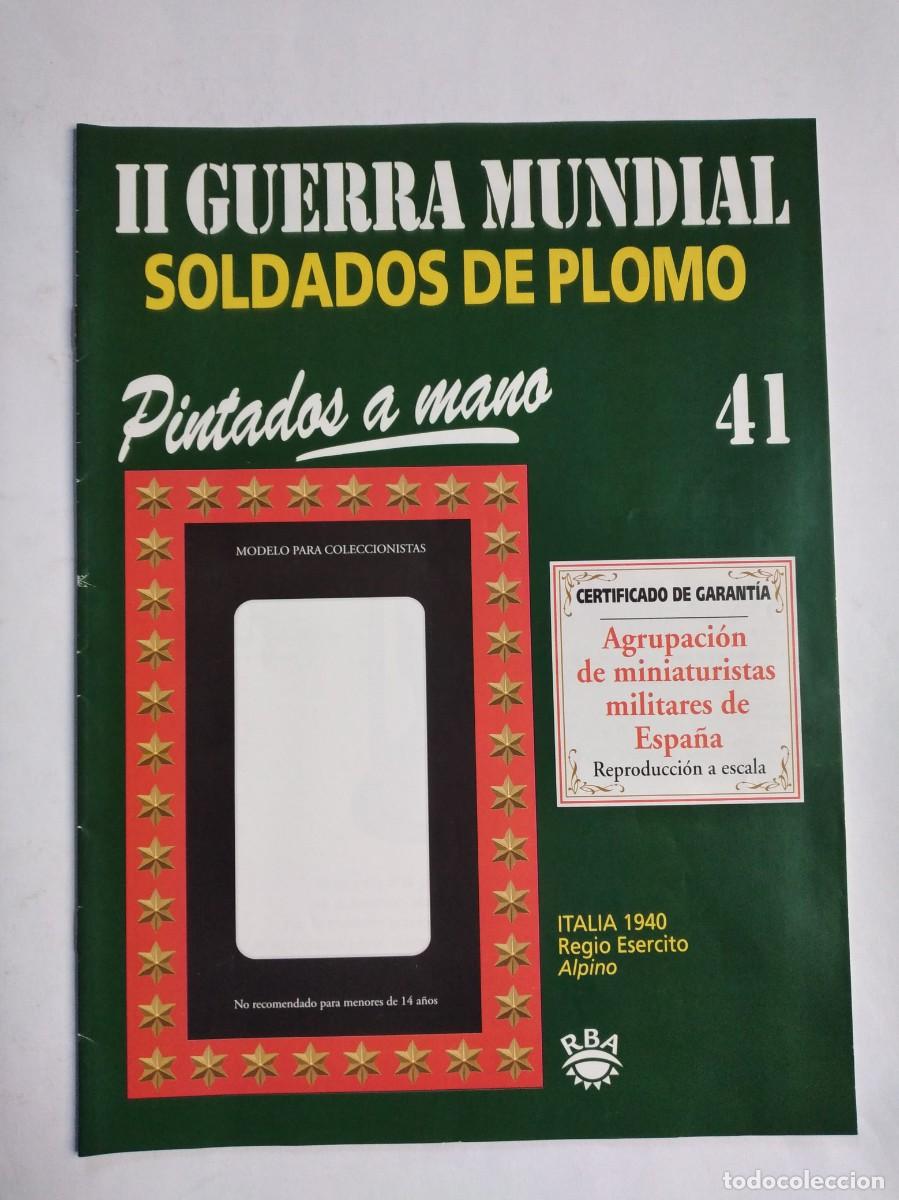 Militaria: SOLDADOS DE PLOMO II GUERRA MUNDIAL N&ordm; 41 ITALIA 1940 REGIO EJERCITO ALPINO
