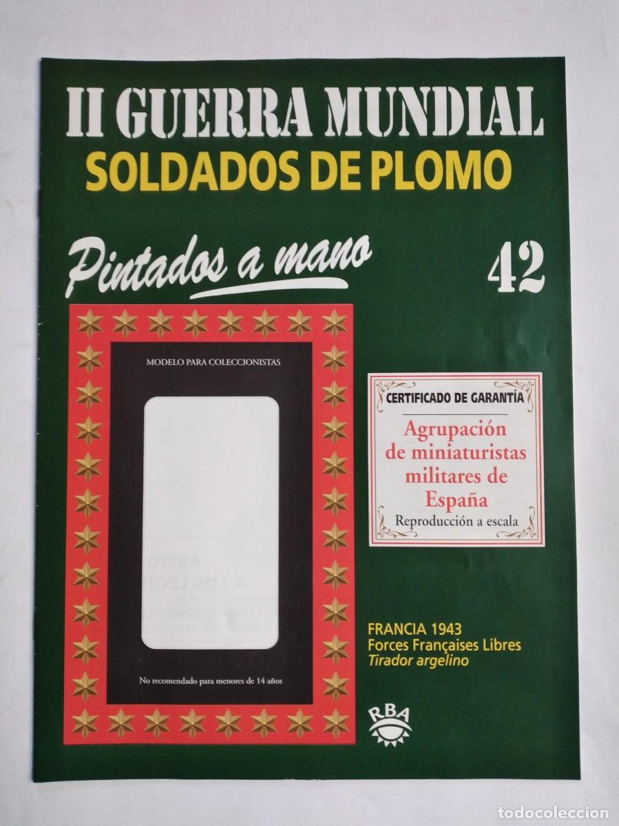 Militaria: SOLDADOS DE PLOMO II GUERRA MUNDIAL N&ordm; 42 FRANCIA 1943 FORCES FRAN&Ccedil;AISES LIBRES TIRADOR ARGELINO