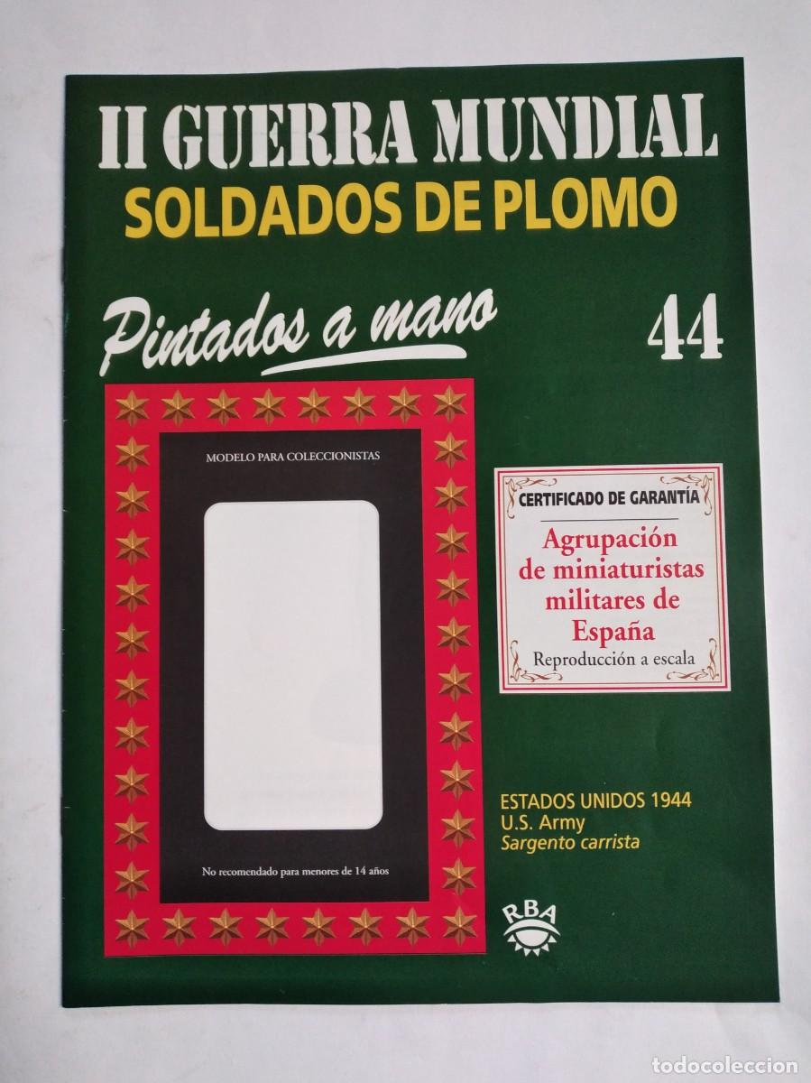 Militaria: SOLDADOS DE PLOMO II GUERRA MUNDIAL N&ordm; 44 ESTADOS UNIDOS US ARMY SARGENTO CARRISTA