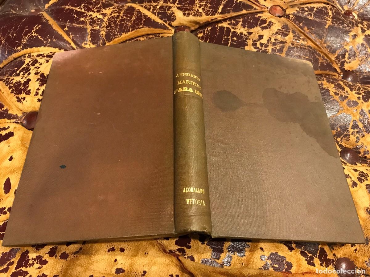 Militaria: LORENZO PALACIOS. ANUARIO MAR&Iacute;TIMO ADMINISTRATIVO Y LEGISLATIVO PARA 1895. ACORAZADO VITORIA. 1895