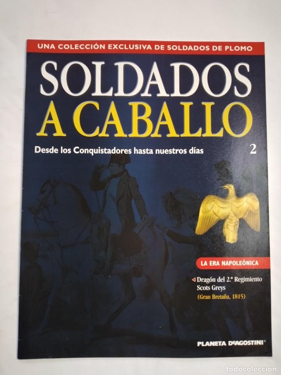 Militaria: SOLDADOS DE PLOMO A CABALLO N&ordm; 2 2&ordm; REGIMIENTO DRAGONES SCOTS GREYS GRAN BRETA&Ntilde;A 1815