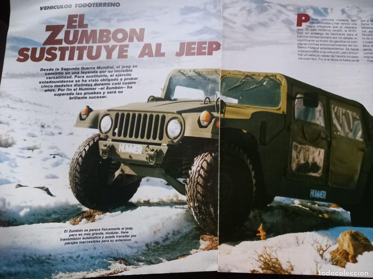Military Antiques: VEHICULOS TODOTERRENO. EL HUMMER ZUMB&Oacute;N SUSTITUYE AL JEEP. 5 PAGS. EXTRA&Iacute;DAS DE MUY INTERESANTE 1986