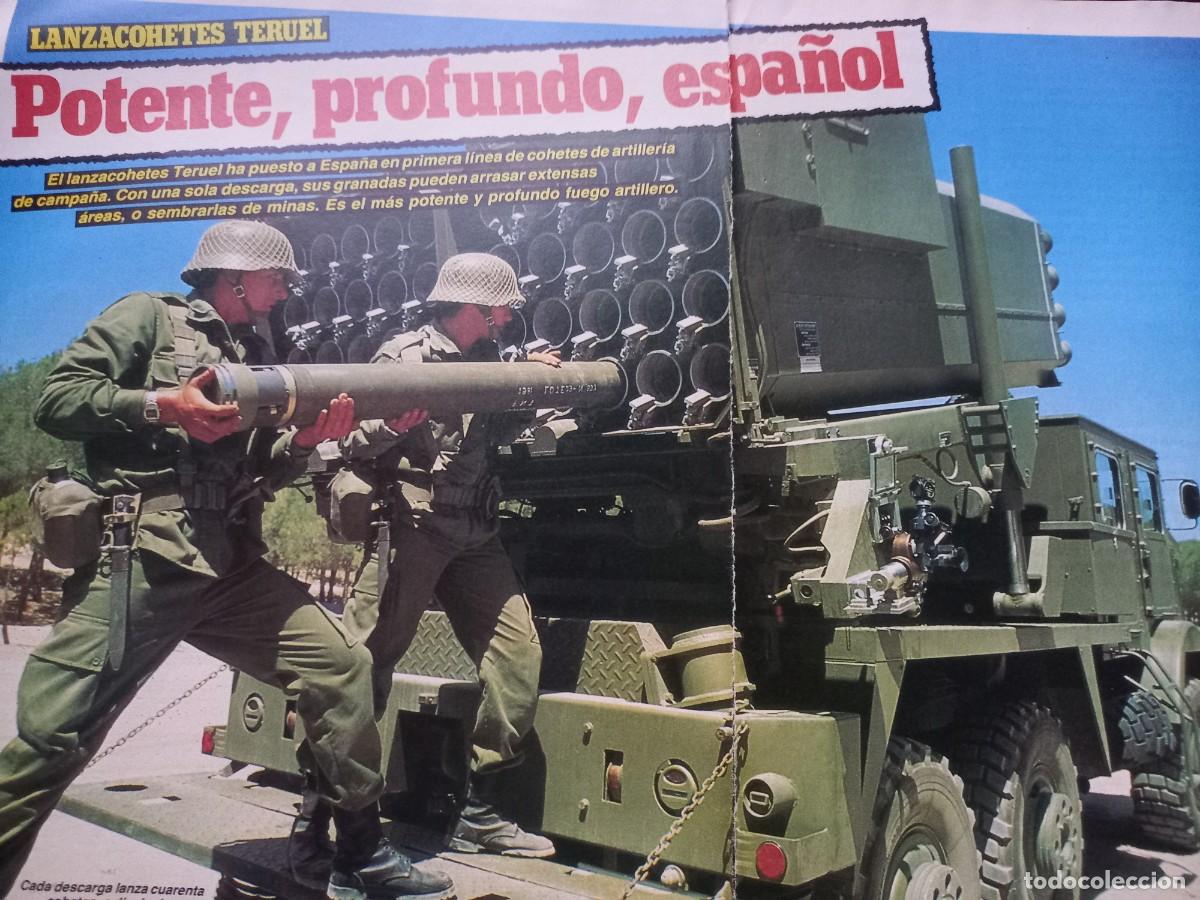 Military Antiques: LANZACOHETES TERUEL, EN PRIMERA LINEA DE ARTILLER&Iacute;A. 4 PAGINAS. EXTRA&Iacute;DAS DE MUY INTERESANTE 1984