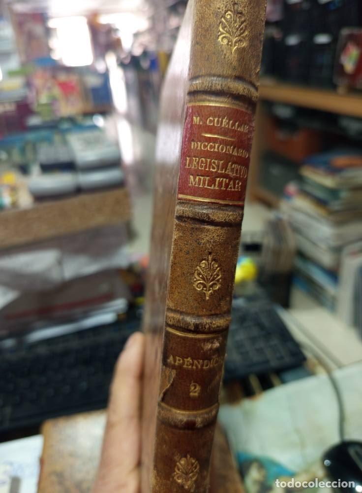 Military Antiques: Diccionario legislativo militar. Ap&eacute;ndice 2. Miguel Mu&ntilde;oz Cu&eacute;llar