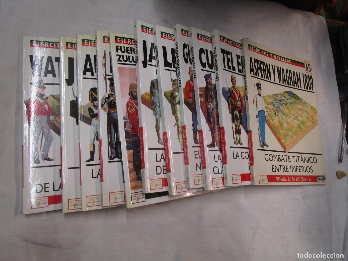 Militaria: * Lote 10 n&uacute;meros &rdquo; EJERCITOS Y BATALLAS + 1 TROPAS DE ELITE &rdquo; Edi Del Prado 1998. No venta sueltos.