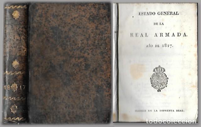 Militaria: ESTADO GENERAL DE LA REAL ARMADA A&Ntilde;O DE 1817 - A-HM-1560