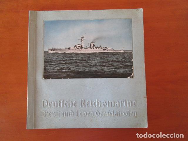 Militaria: Alb&uacute;m de cromos de la marina alemana Kriegsmarine segunda guerra mundial. completo