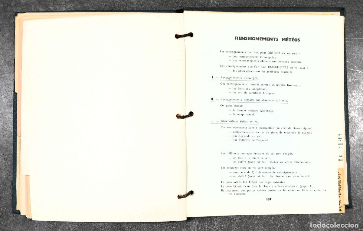 Militaria: Commandant dAvion. Documentation de Bord. Navigation, Transmissions. Aviaci&oacute;n. - Foto 10