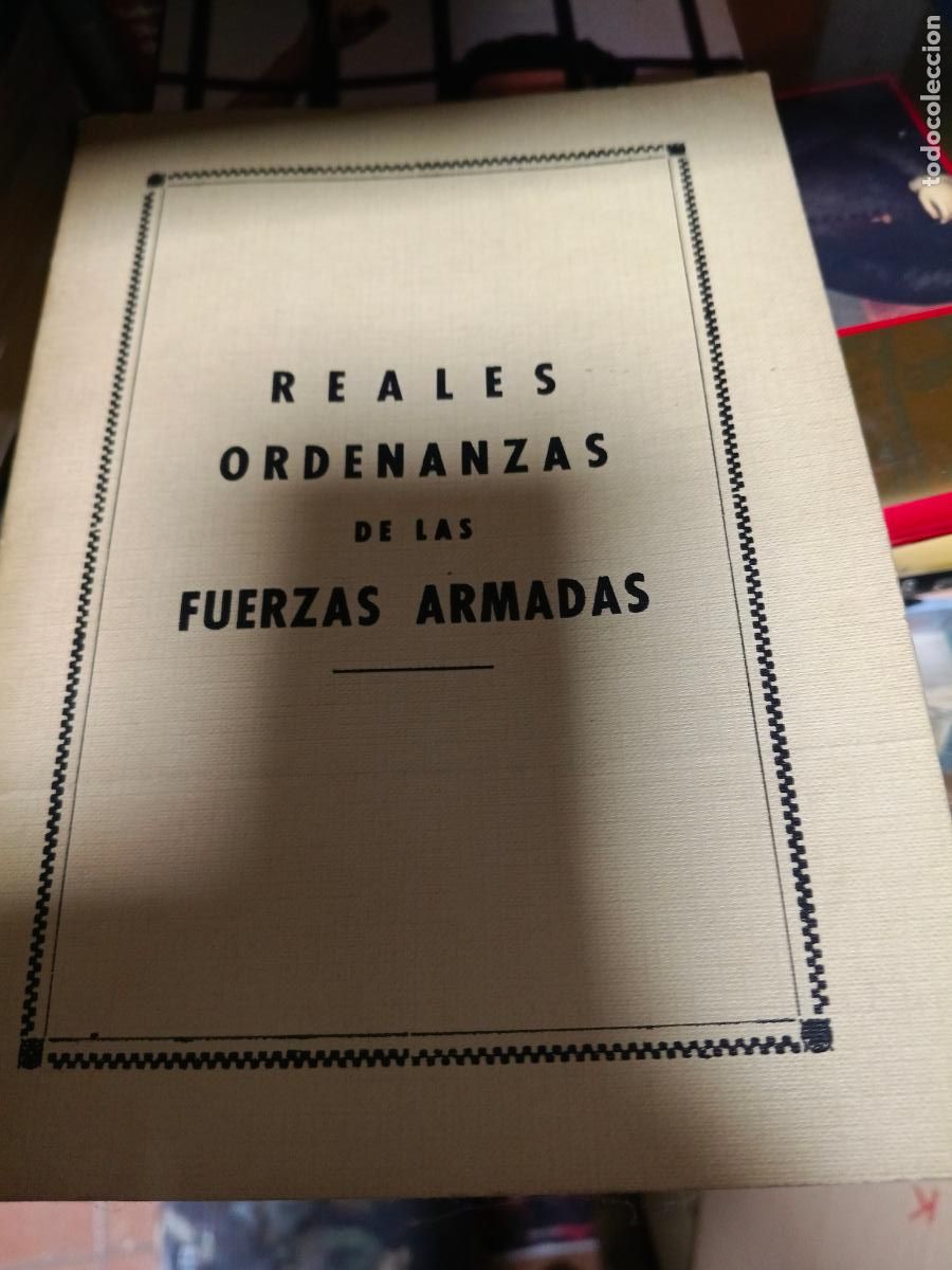 Militaria: REALES ORDENANZAS de LAS FUERZAS ARMADAS -