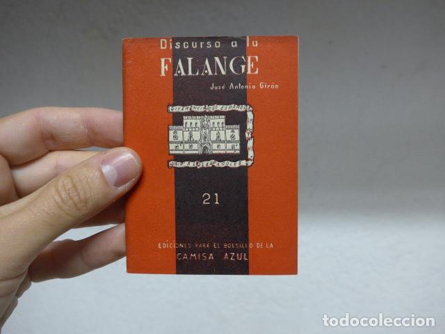 Militaria: Antiguo librito Discurso de Falange de Giron, Frente de Juventudes. Ediciones Camisa azul.