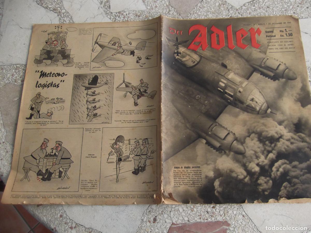 Militaria: adler n&ordm; 24, diciembre 1942, tiene la parte de abajo un poco roida