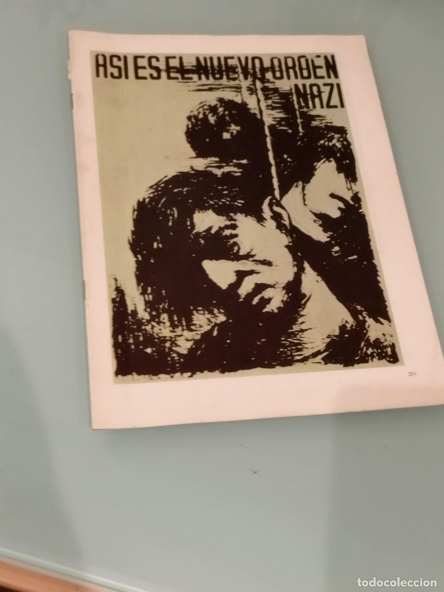Militaria: Antigua revista con 32 hojas, de carteles de guerra. Militar.