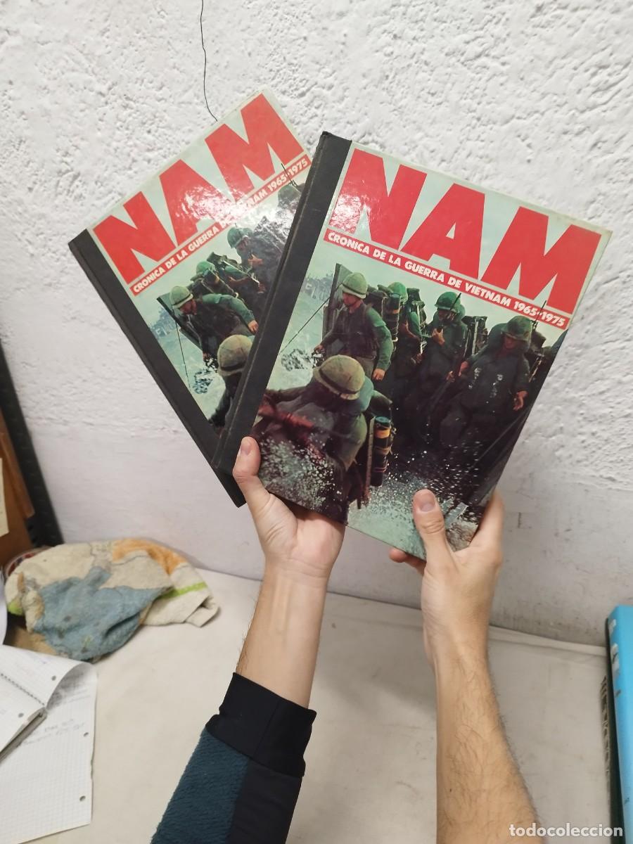 Militaria: 2 Libros militares NAM cronica de la guerra de Vietnam 1965 - 1975. Tomo 1 y 2.