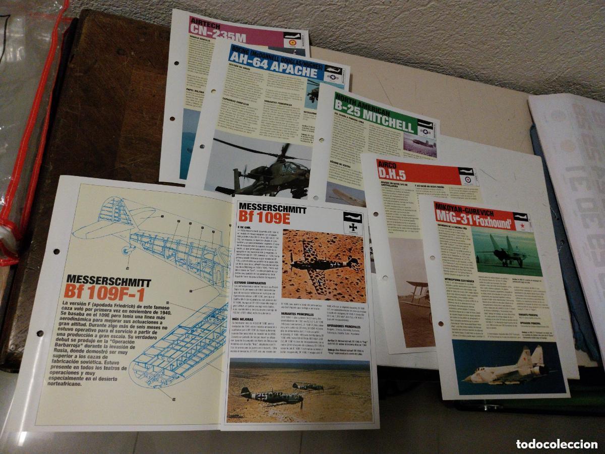 Militaria: fichas aviacion militar