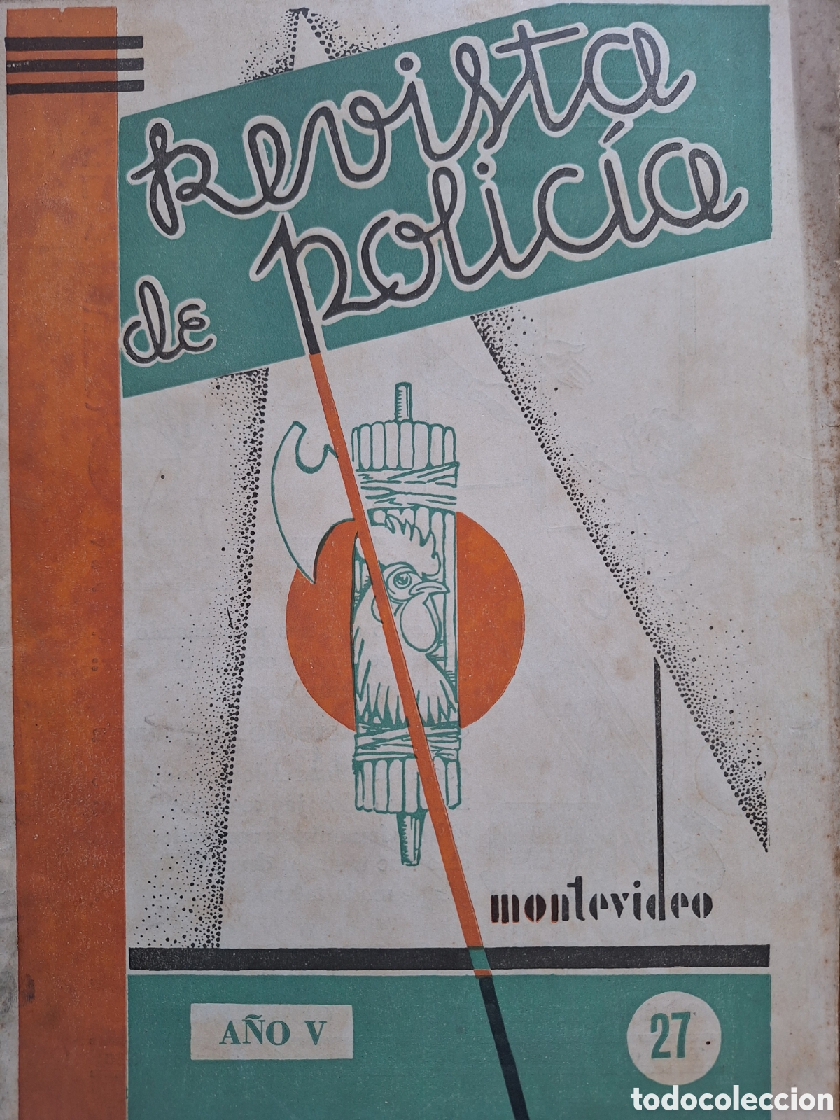 Militaria: REVISTA DE POLICIA MONTEVIDEO A&Ntilde;O 1933 A&Ntilde;O V NUMERO 27 SOLO WESTERN UNION