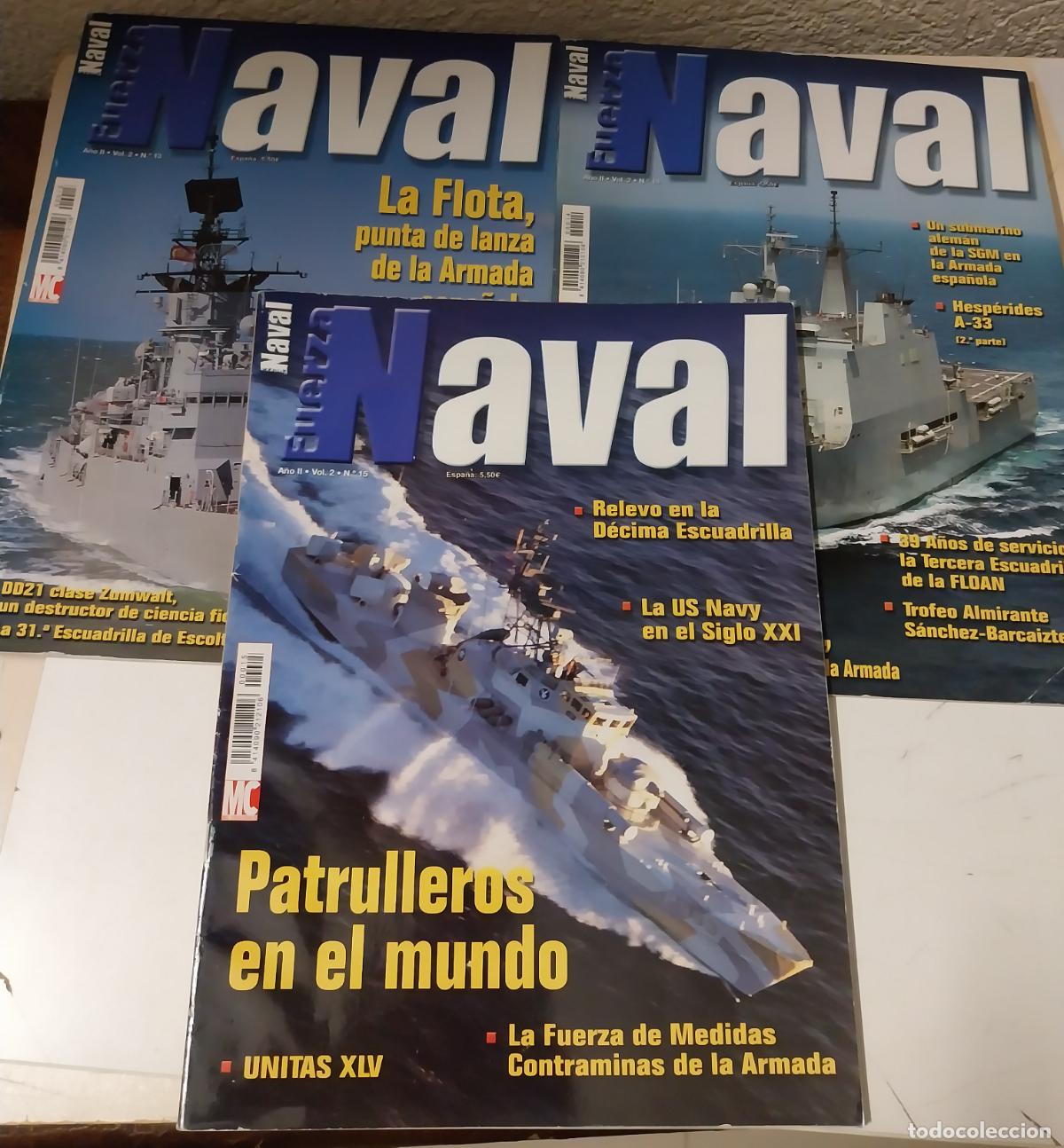 Militaria: lote revistas fuerza naval