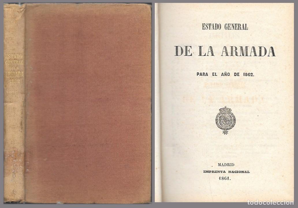 Militaria: ESTADO GENERAL DE LA ARMADA PARA EL A&Ntilde;O 1861 - A-HM-1647