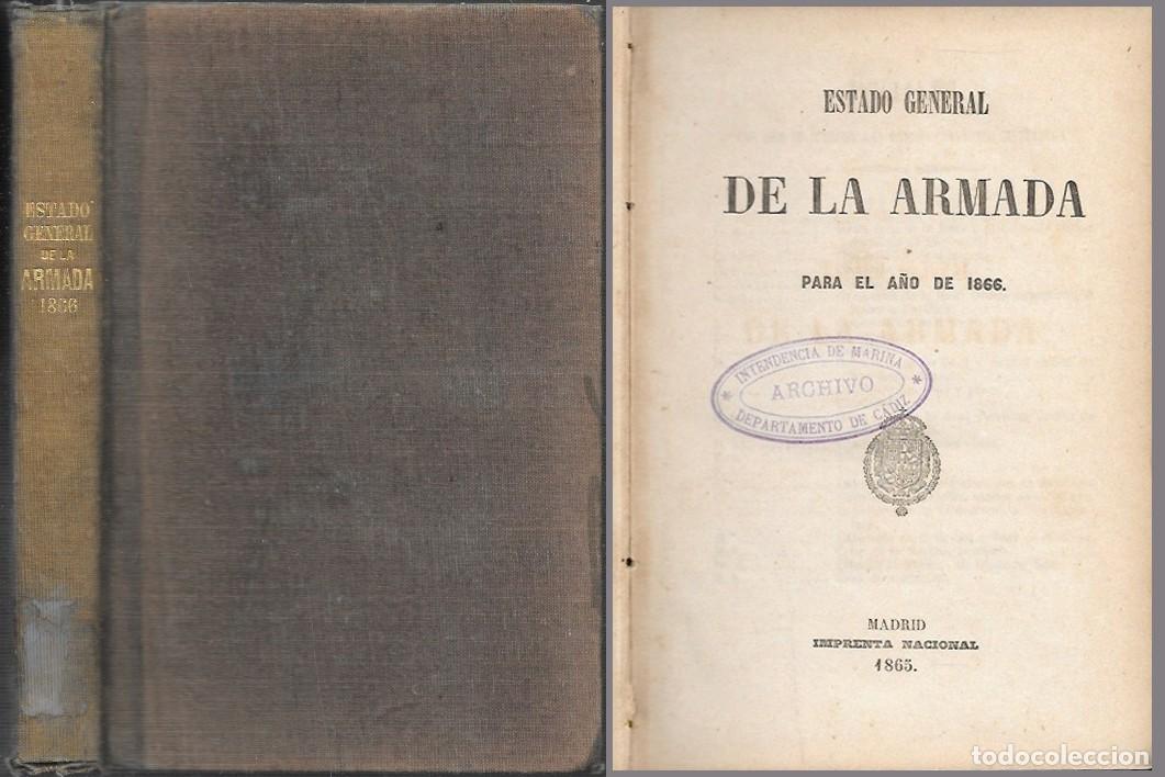 Militaria: ESTADO GENERAL DE LA ARMADA PARA EL A&Ntilde;O 1866 - A-HM-1649