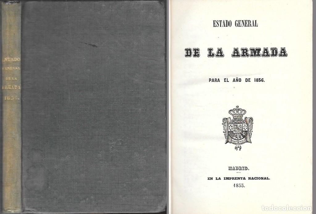 Militaria: ESTADO GENERAL DE LA ARMADA PARA EL A&Ntilde;O 1856 - A-HM-1650
