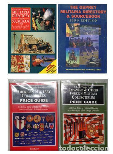 Militaria: LOTE DE 4 LIBROS DE MILITARIA PARA COLECCIONISTAS