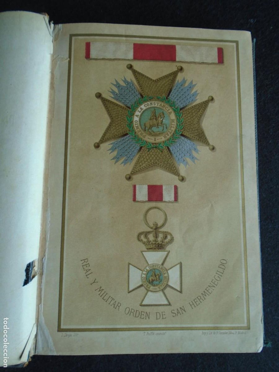 Militaria: (LI-260400)REAL Y MILITAR &Oacute;RDEN DE SAN HERMENEGILDO - 1879 - JOS&Eacute; L&Oacute;PEZ TERUEL - 1&ordf; ED.