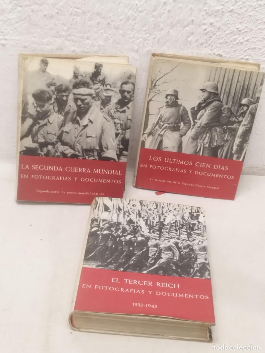 Militaria: Colecci&oacute;n de 3 tomos II guerra mundial. Libros militares.