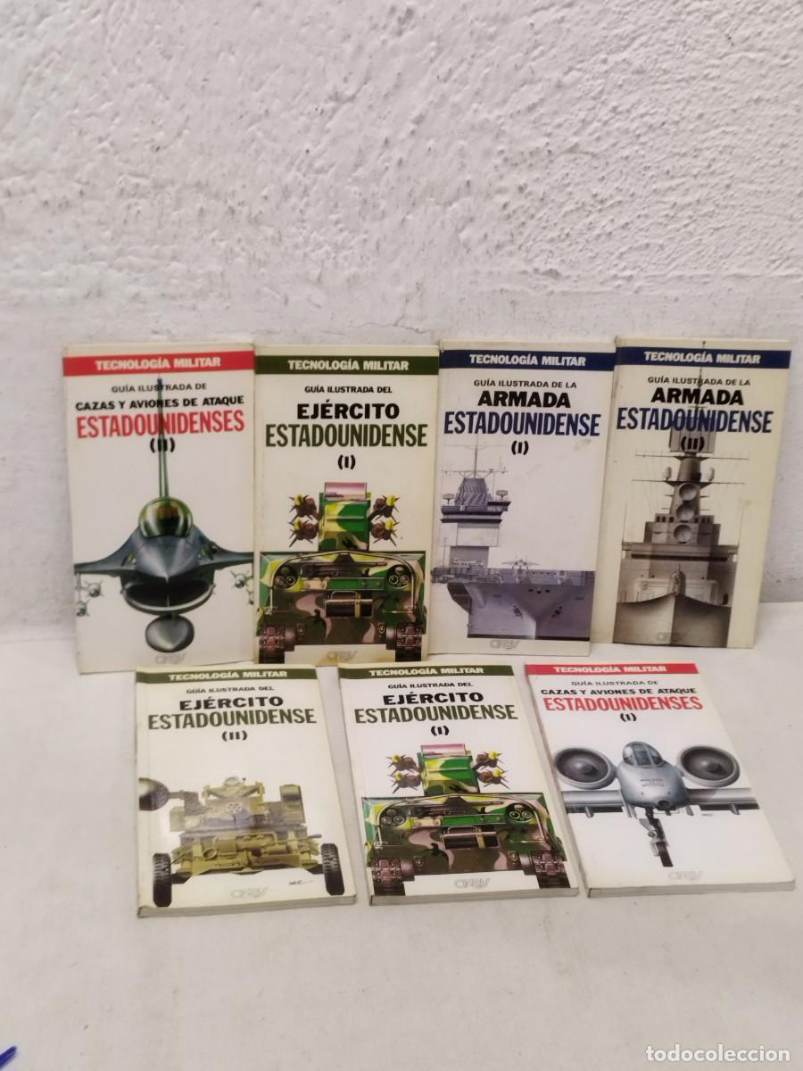 Militaria: Colecci&oacute;n 7 libros militares. Tecnologia guia ilustrada. Armada estadounidense, cazas, aviones.
