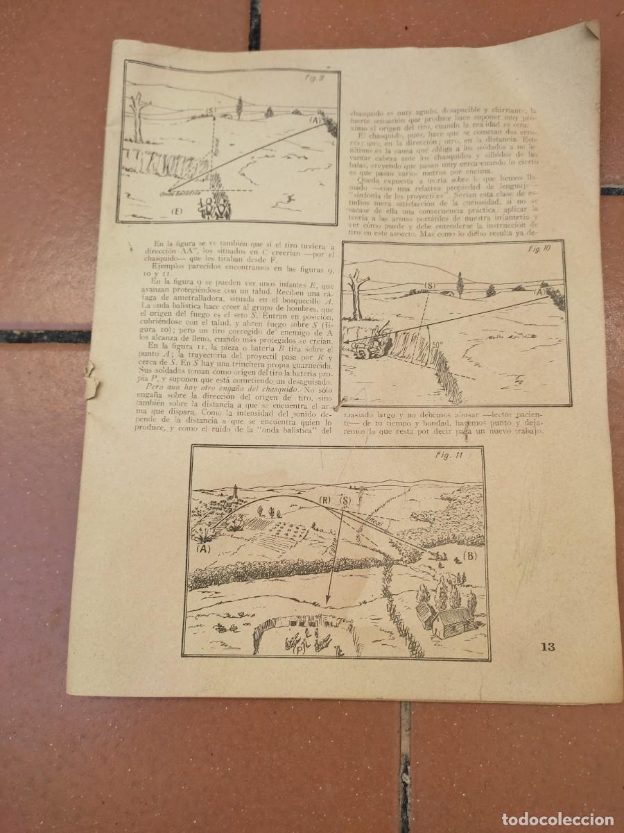Militaria: fragmento libro o revista tratado sobre Artilleria - Comandante de Infanteria Antonio J. Gutierrezes