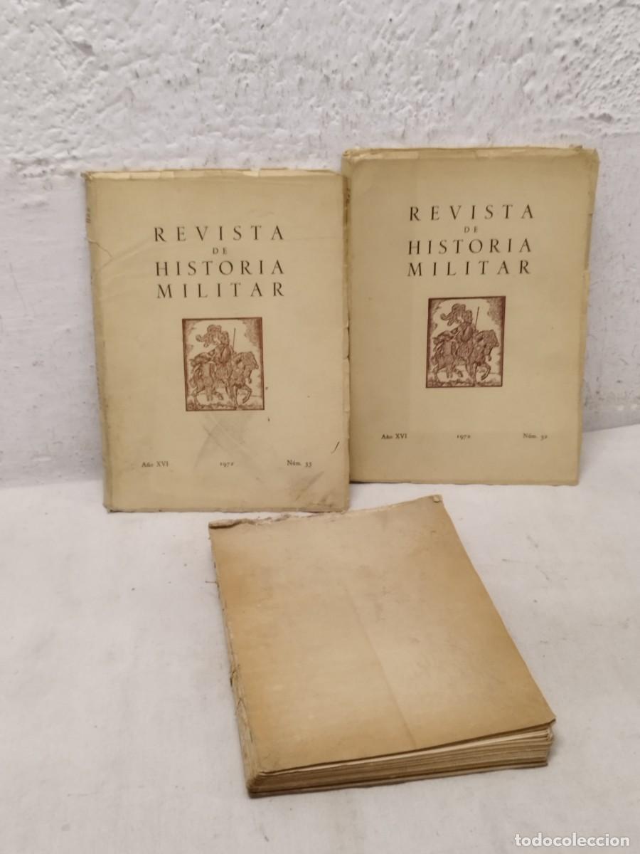 Militaria: Tres libros de la revista de historia militar. Ns&ordm; 5-32-33.